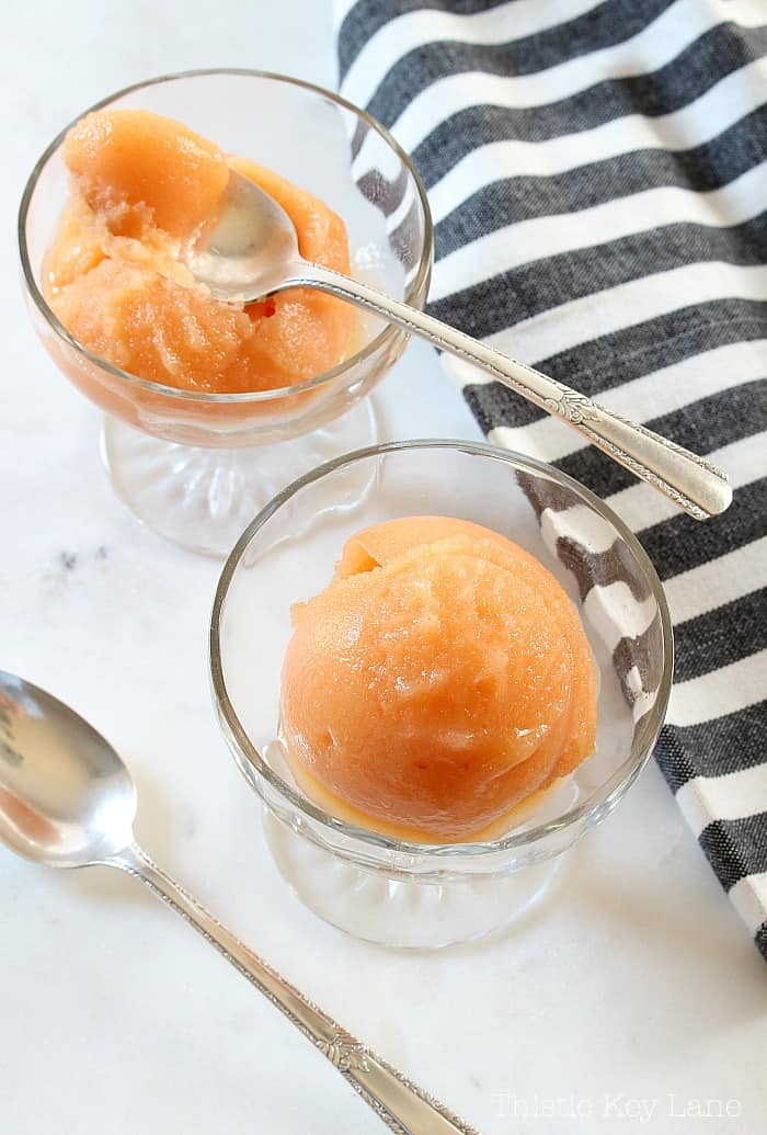 Peach Sorbet Recipe