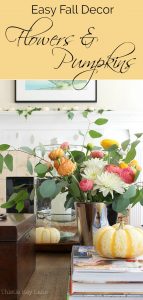 Easy Fall Decor With Flowers And Pumpkins - Thistle Key Lane