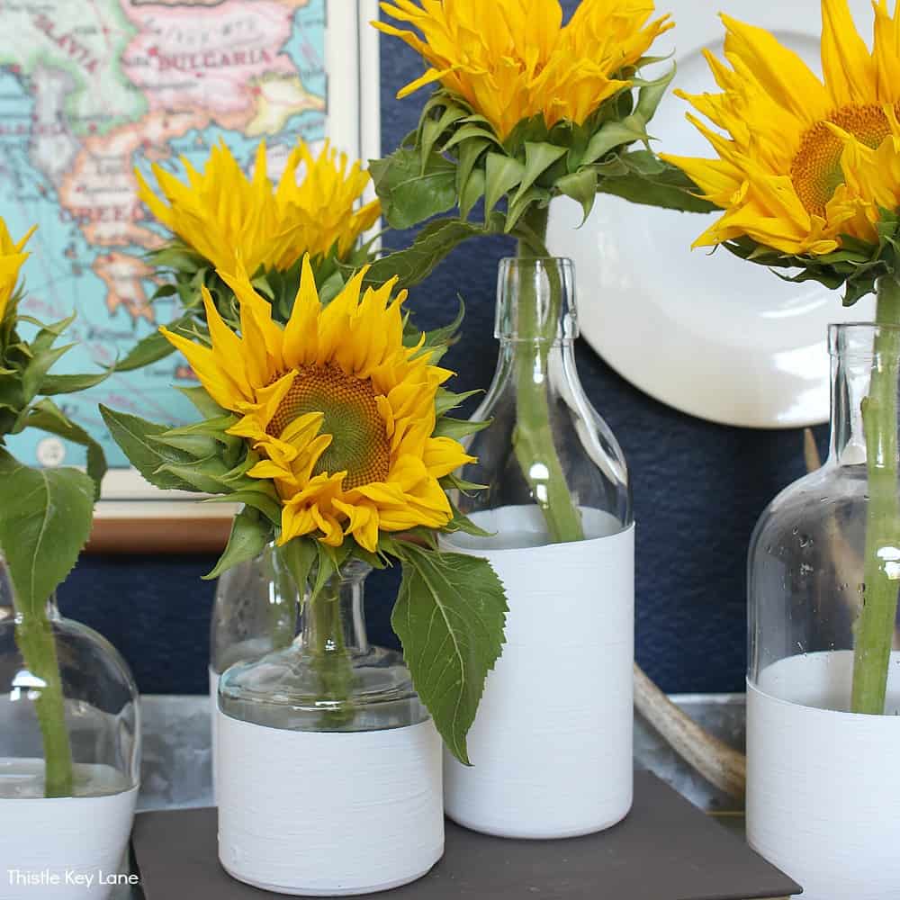Summer To Fall Entry Table With Sunflowers