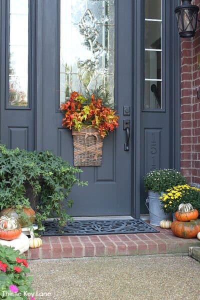 Fall Decorating Ideas For A Small Porch - Thistle Key Lane