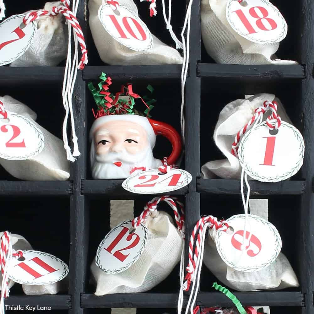 Advent Calendar Bags And Printable Numbers