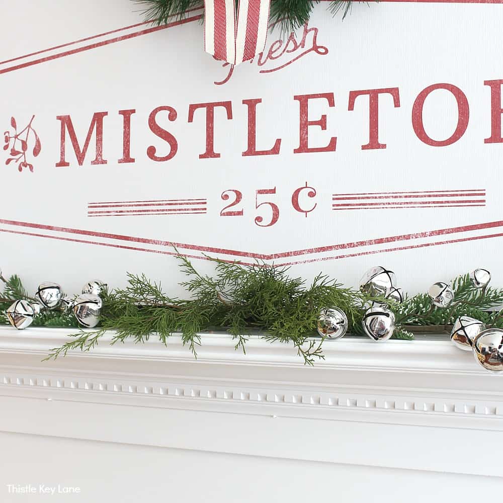 Cozy Christmas Mantel In Red And White