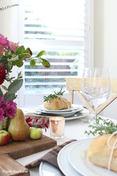 Thanksgiving Fruit And Flower Tablescape - Thistle Key Lane