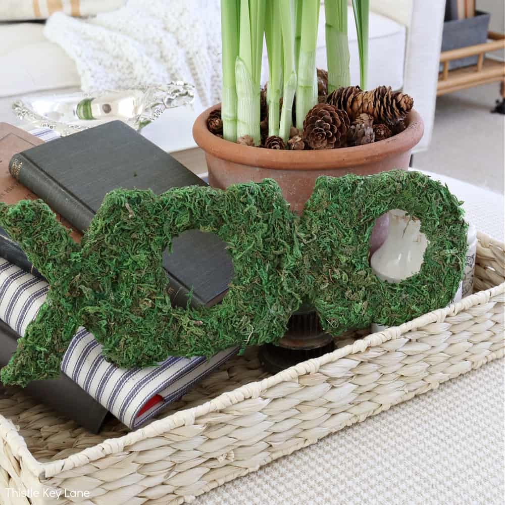 How To Make Moss Covered Letters For A Valentine Vignette