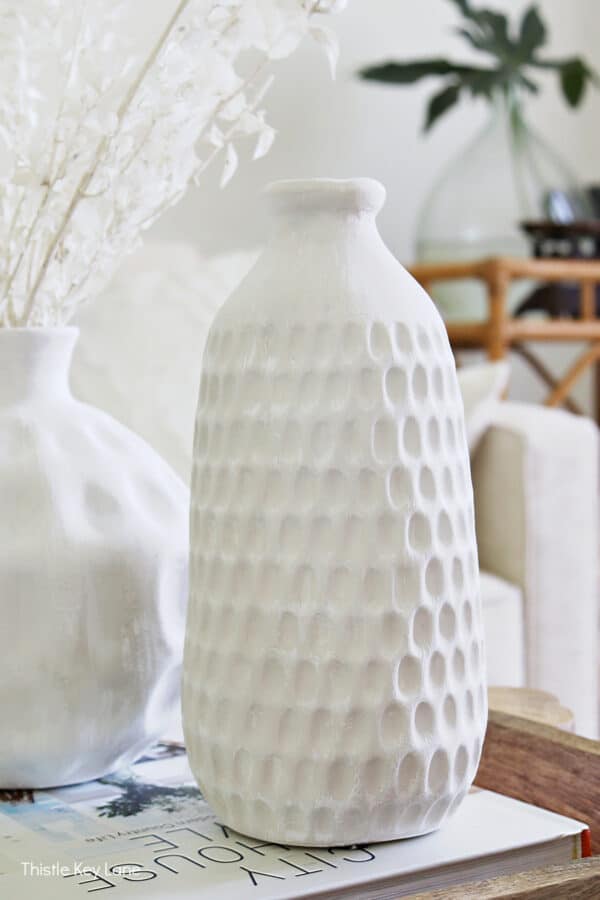 Easy Thrift Store Vase Makeover With Paint - Thistle Key Lane