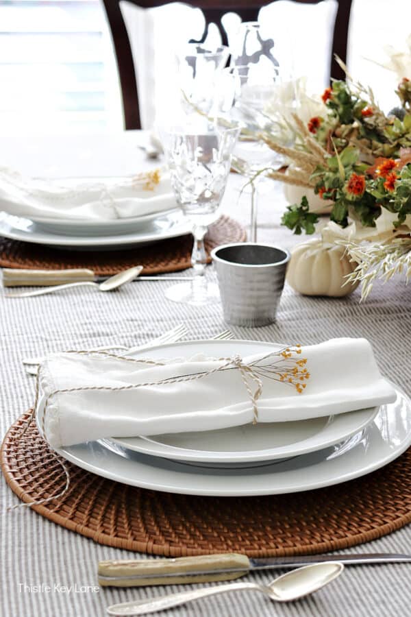Thanksgiving Dough Bowl Tablescape - Thistle Key Lane