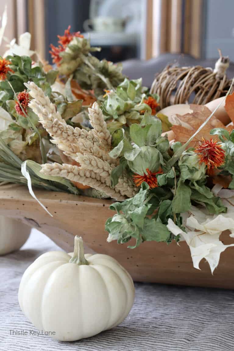 Thanksgiving Dough Bowl Tablescape - Thistle Key Lane