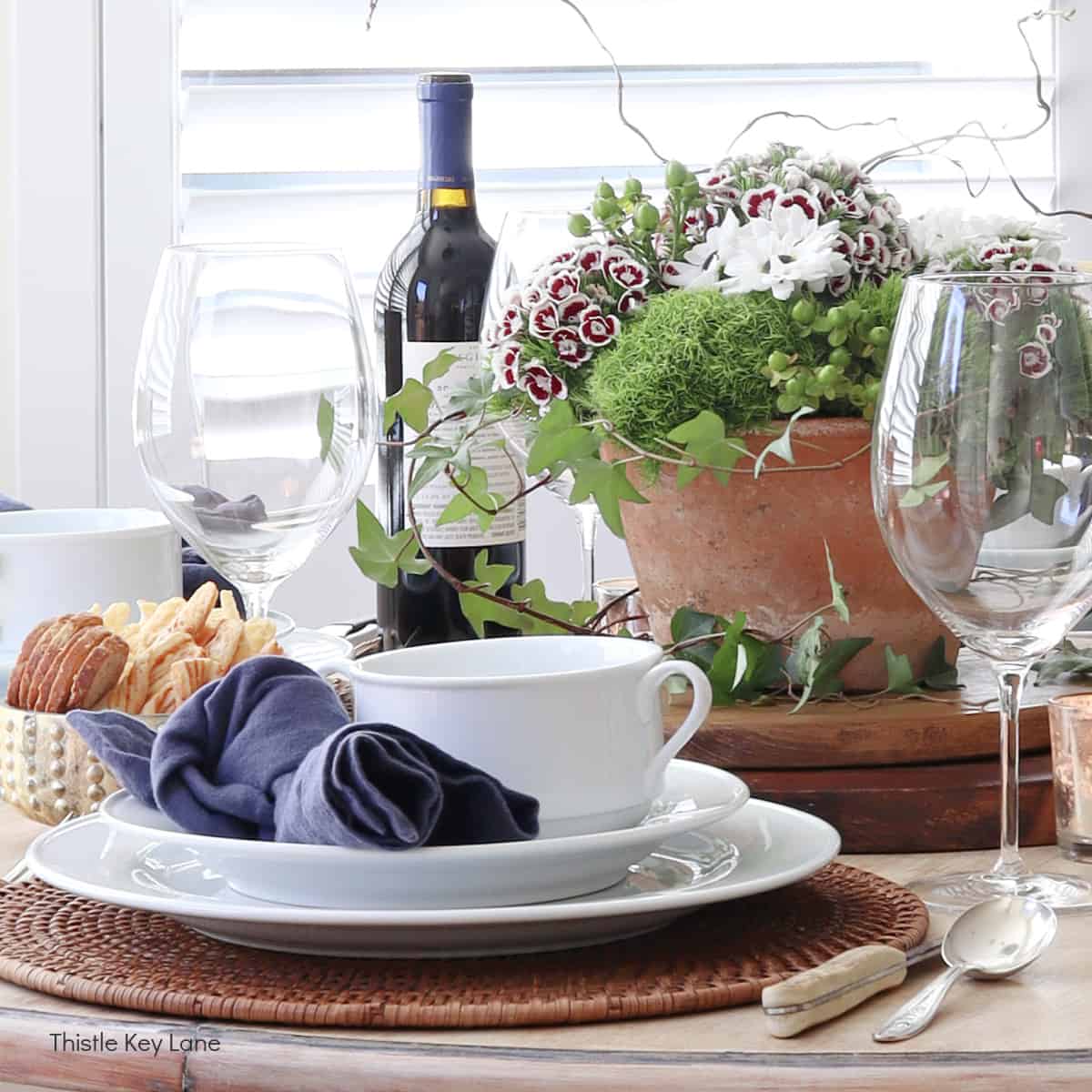 Winter Botanical Tablescape