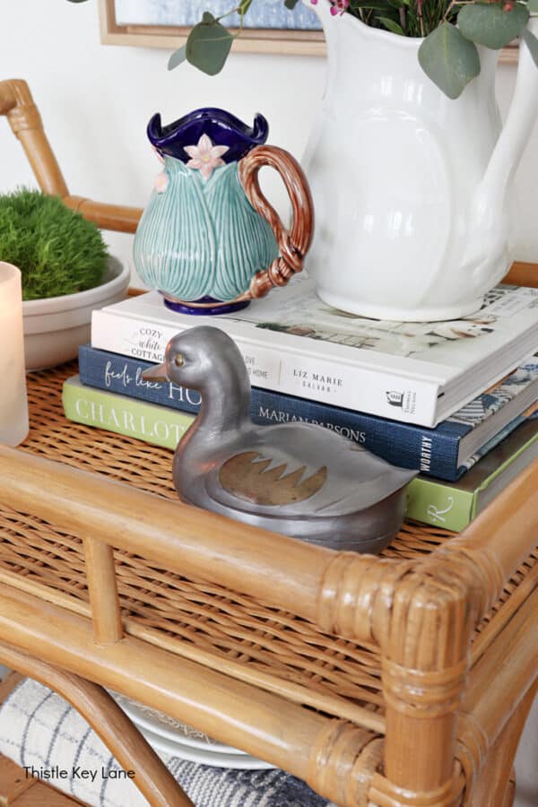 Styling A Bar Cart For Early Spring - Thistle Key Lane