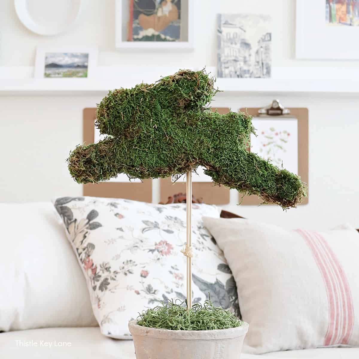 How To Make A Bunny Topiary Thistle Key Lane