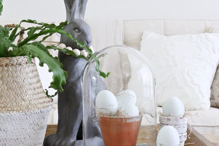 Three Spring Ottoman Or Coffee Table Vignettes