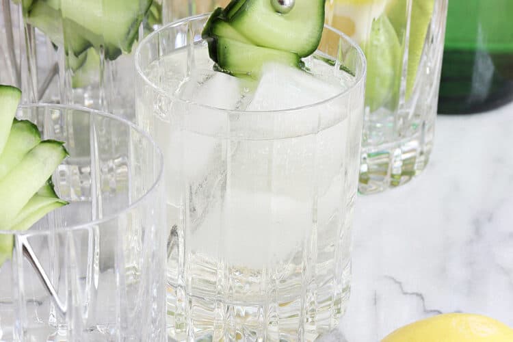 Elderflower Gin And Tonic Recipe With Cucumber