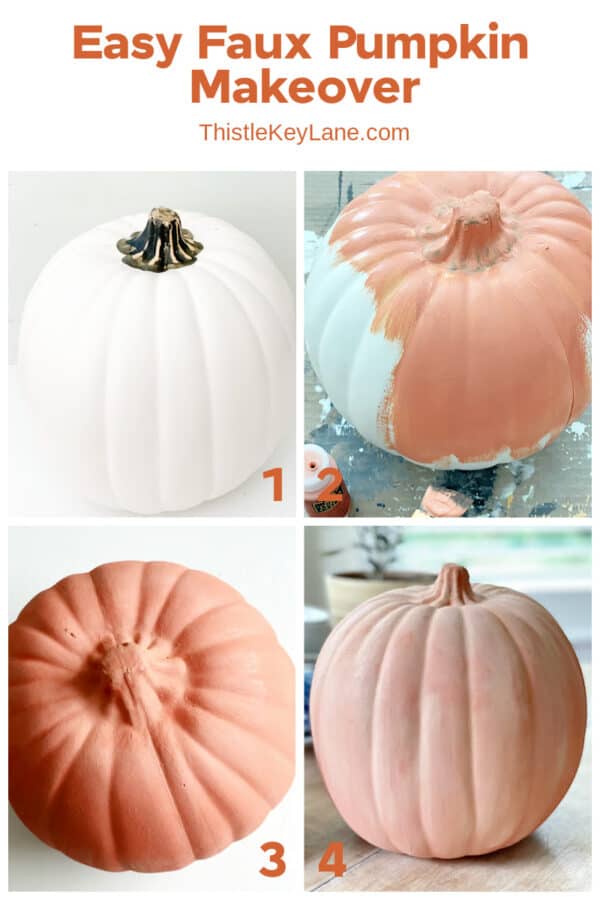 Three Easy Faux Pumpkin Makeovers - Thistle Key Lane