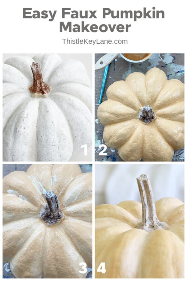 Three Easy Faux Pumpkin Makeovers Thistle Key Lane