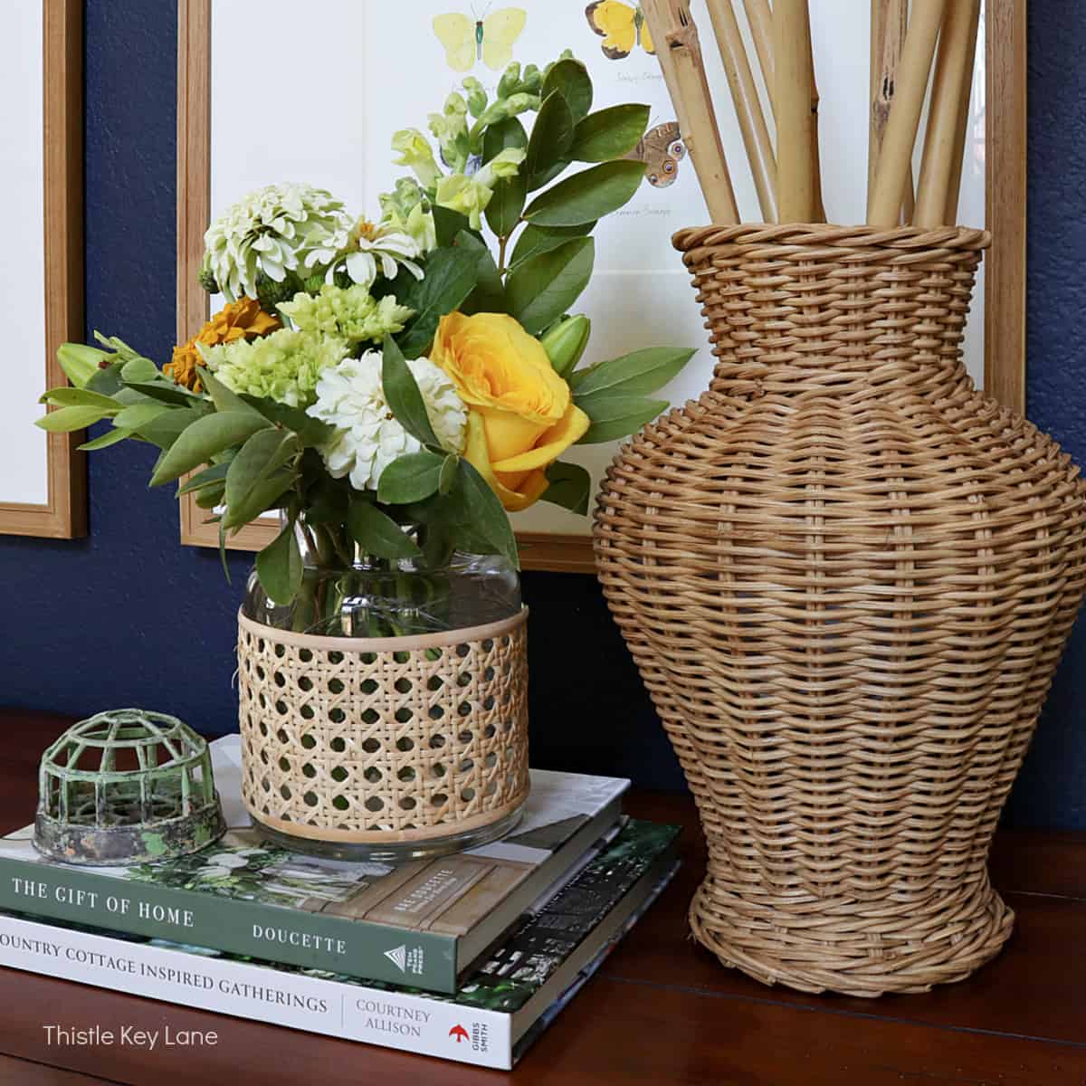 Late Summer Entry Table Styling