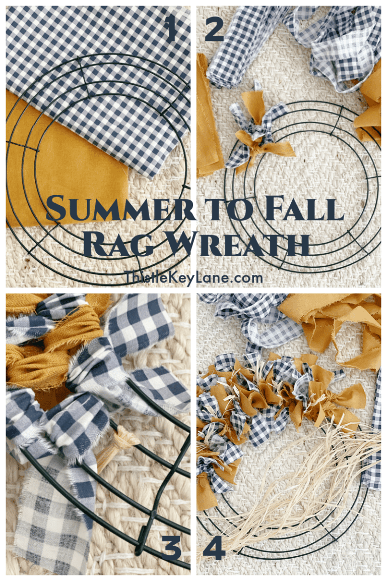 Summer Rag Wreath Patterns Summer To Fall Rag Wreath - Thistle Key Lane