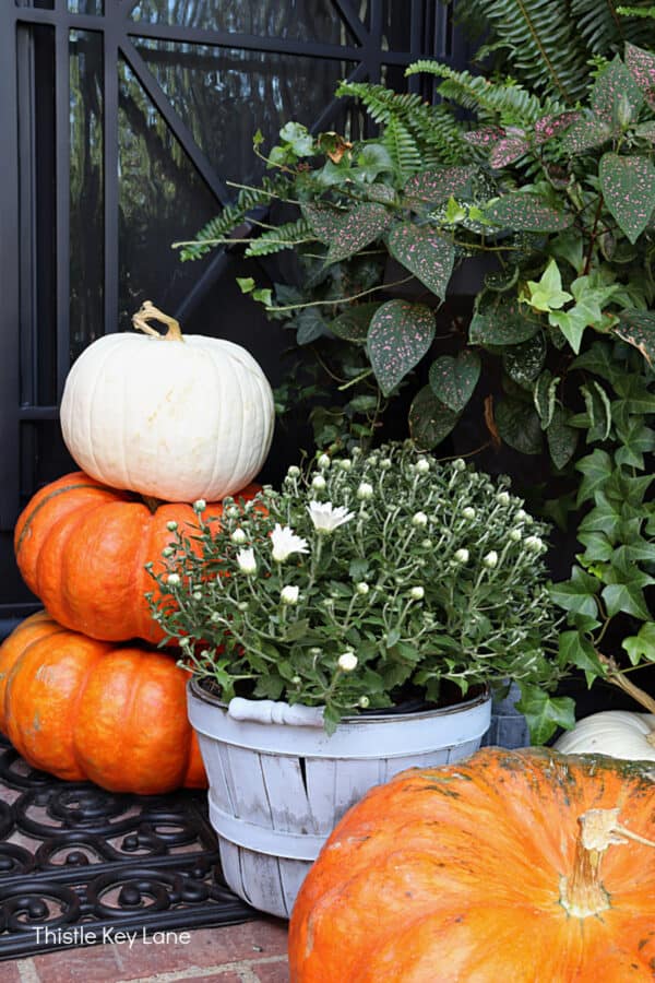 Classic Fall Decorating For A Small Porch - Thistle Key Lane
