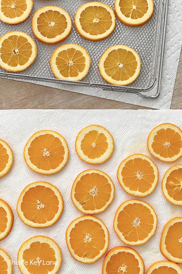 How To Dry Orange Slices For Holiday Decorating - Thistle Key Lane