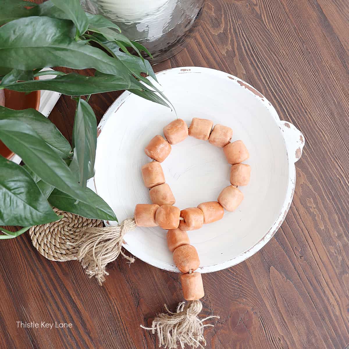 How To Make An Air Dry Clay Garland - Thistle Key Lane