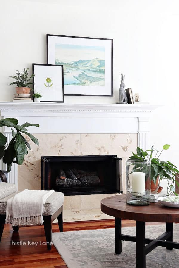 Simple Spring Ideas In The Family Room - Thistle Key Lane