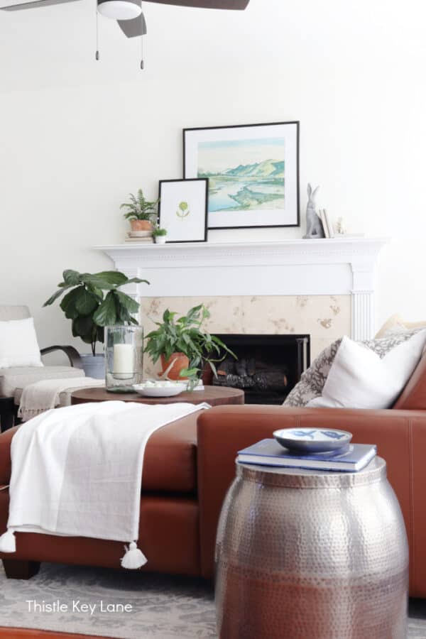 Simple Spring Ideas In The Family Room - Thistle Key Lane