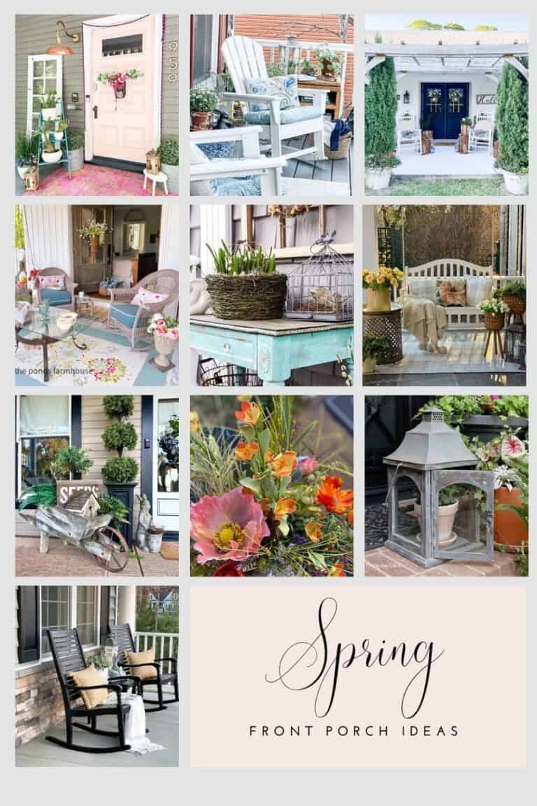 Small Porch Styling For Spring - Thistle Key Lane