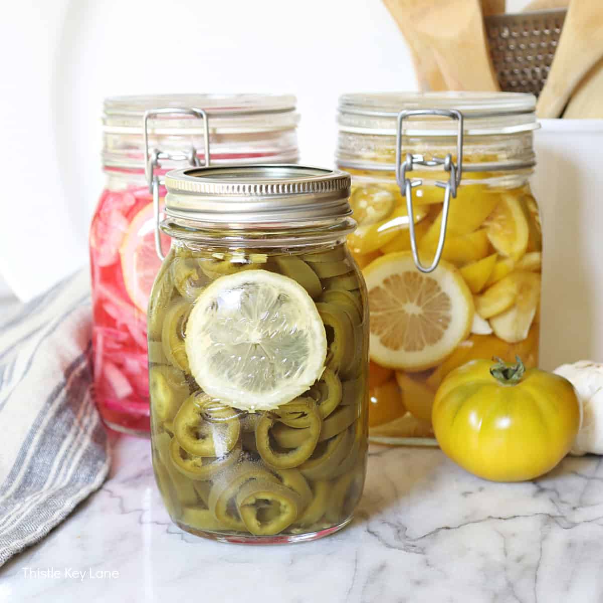 SMALL BATCH REFRIGERATOR PICKLED JALAPEÑO PEPPER RECIPE