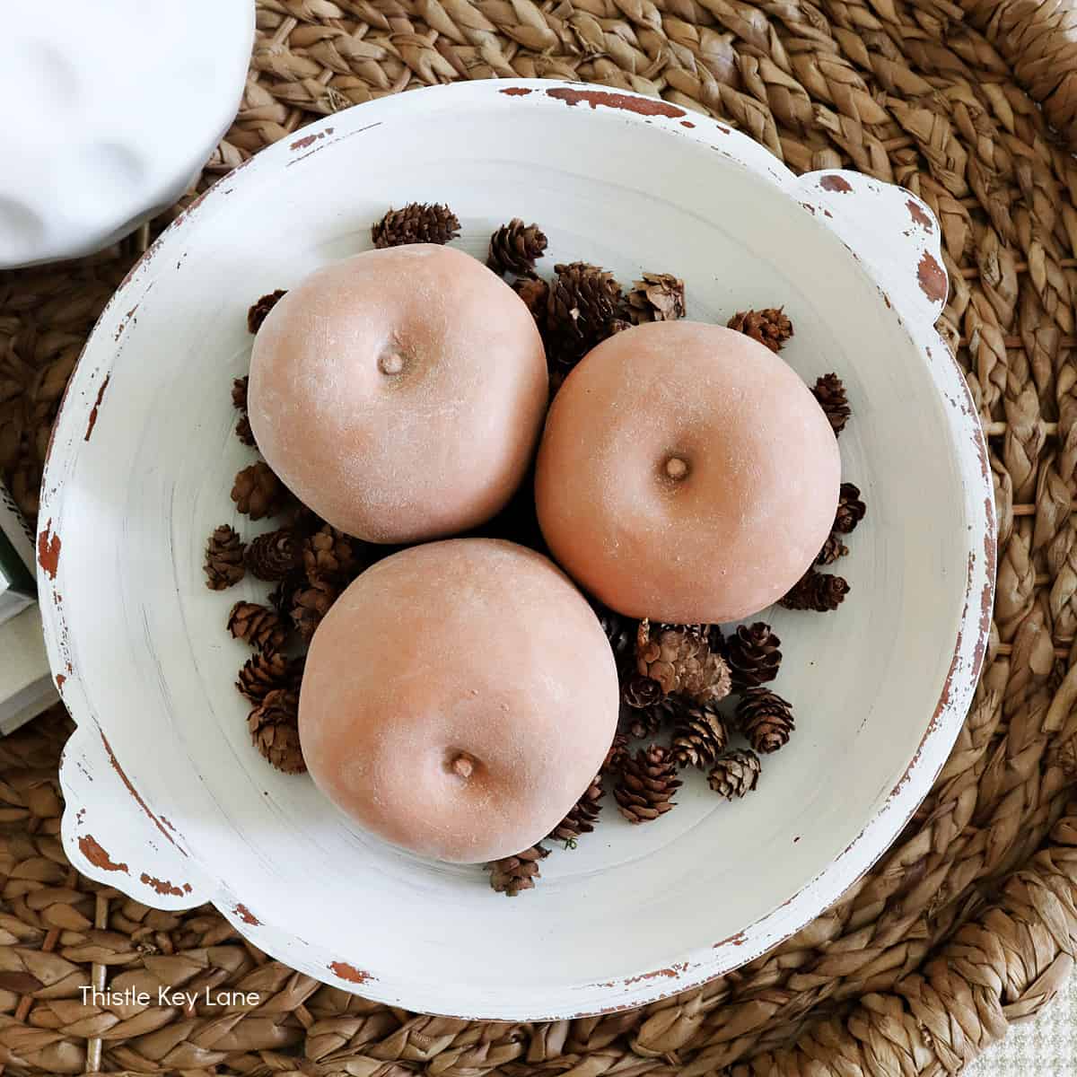 DIY Faux Terra Cotta Apples