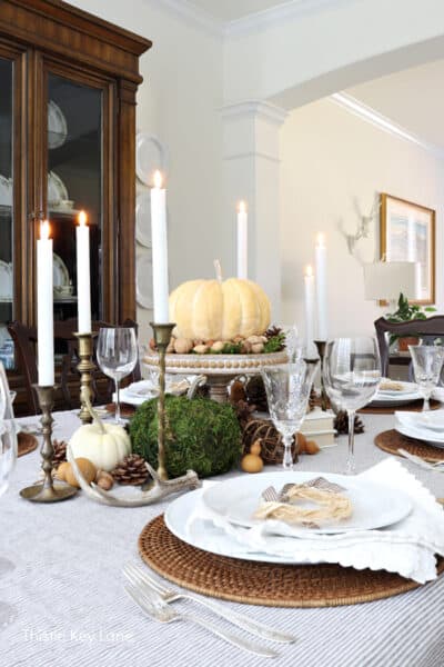 Use What You Have Thanksgiving Tablescape - Thistle Key Lane