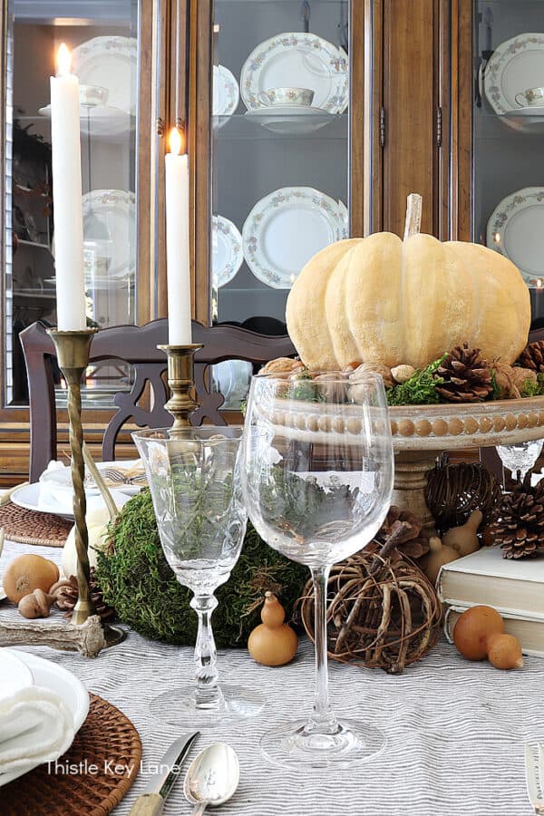 Use What You Have Thanksgiving Tablescape - Thistle Key Lane