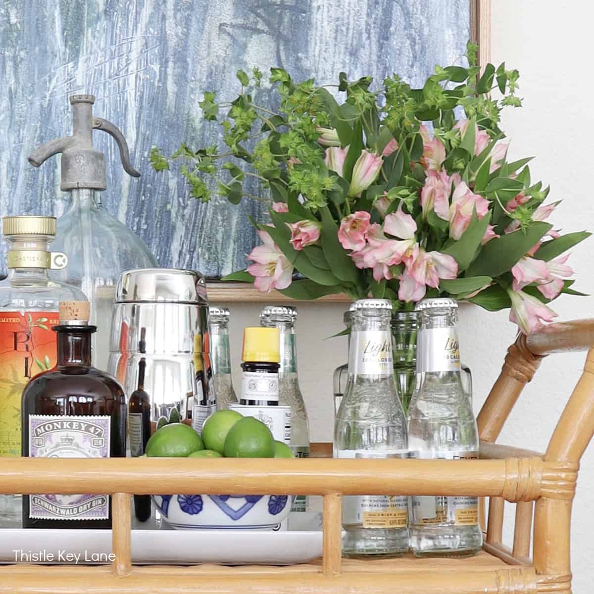 Easy Entertaining Bar Cart Styling
