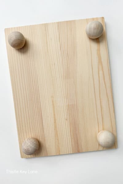 DIY Wood Riser With Hand Painted Detail - Thistle Key Lane