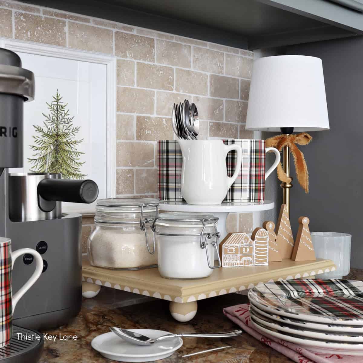 Cottage Christmas Kitchen and Breakfast Nook - Thistle Key Lane