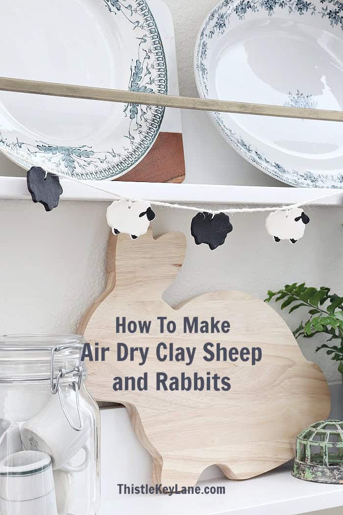 DIY Air Dry Clay Sheep And Rabbits