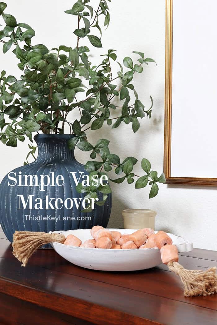 Entry Table Update With A Vase Makeover.