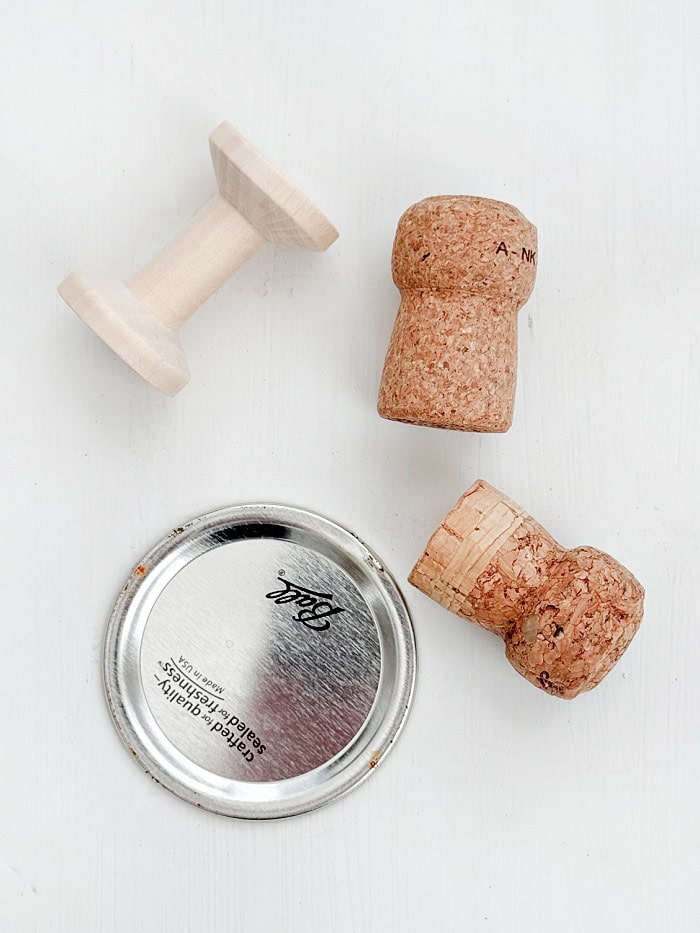 Supplies for fairy furniture.