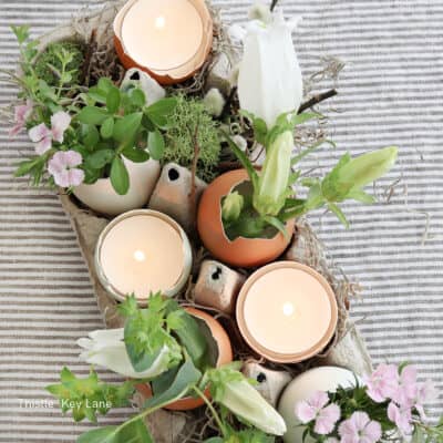 Rustic Easter Candle Arrangement