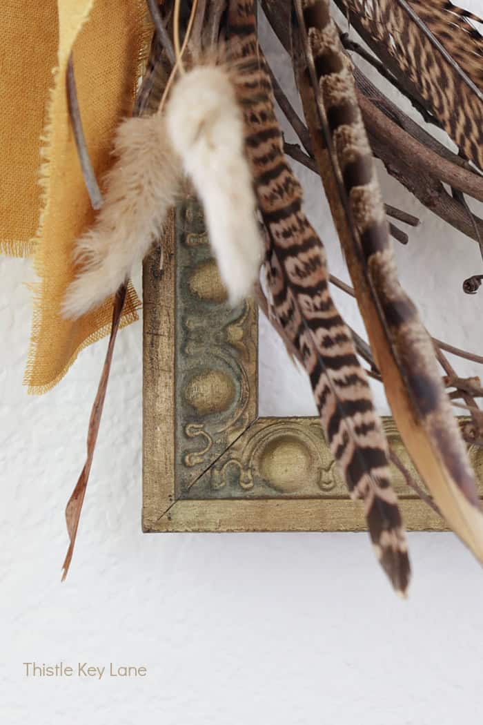 Vintage frame detail.