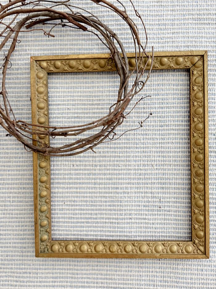 Start project with a frame and grapevine.