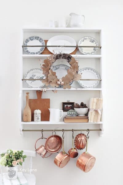 Early Fall Plate Rack Styling - Thistle Key Lane