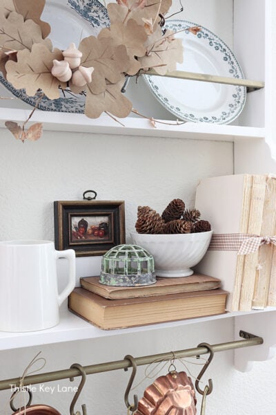 Early Fall Plate Rack Styling - Thistle Key Lane