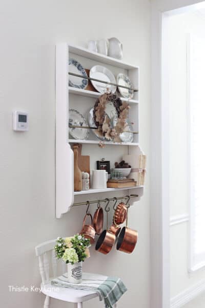 Early Fall Plate Rack Styling - Thistle Key Lane