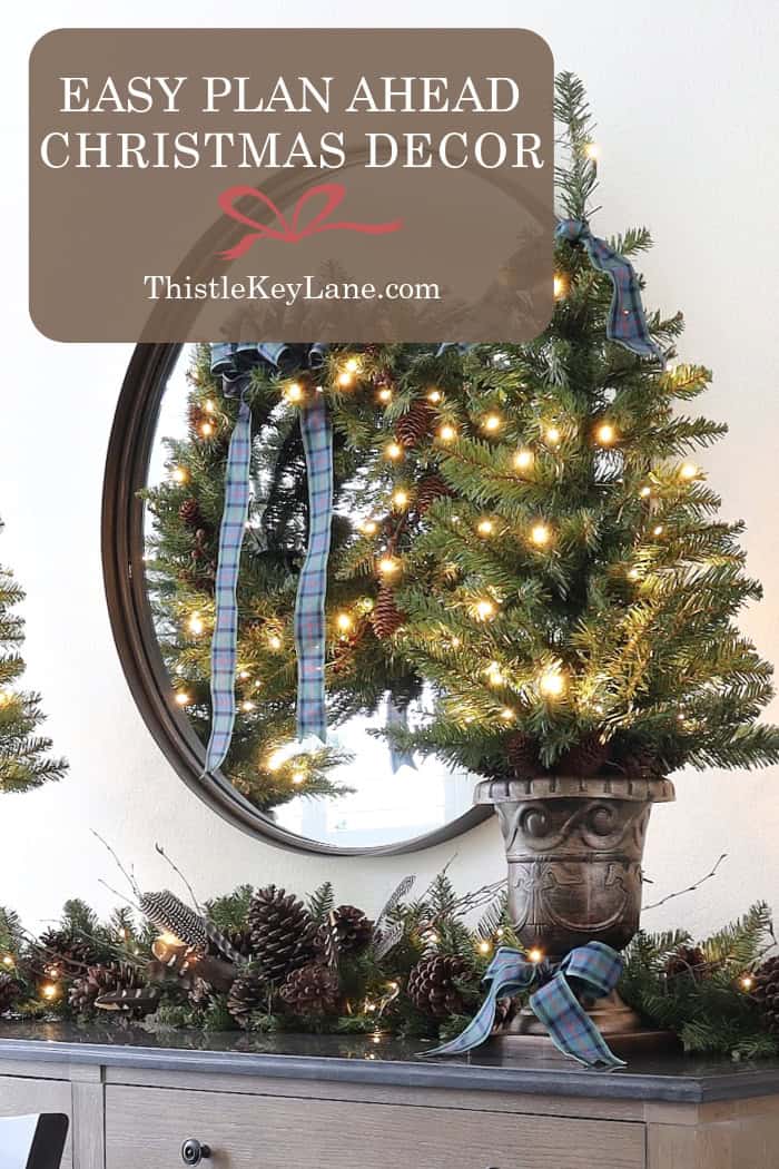 Decorating ideas for you dining room. Easy Plan Ahead Christmas Decorating.
