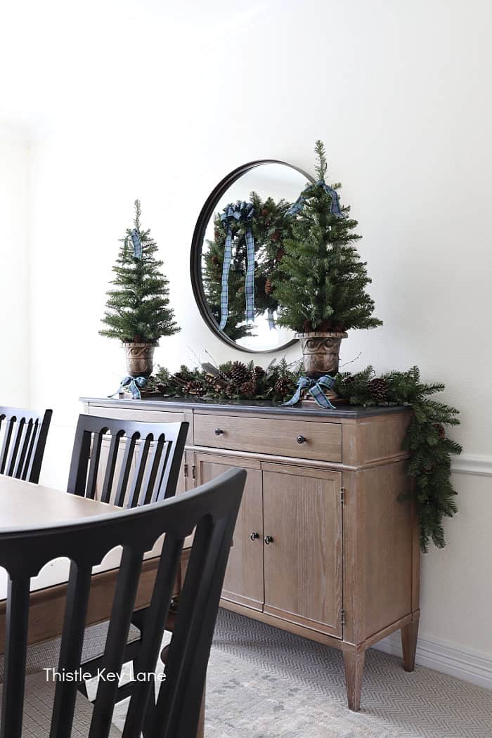 Lights off on greenery.