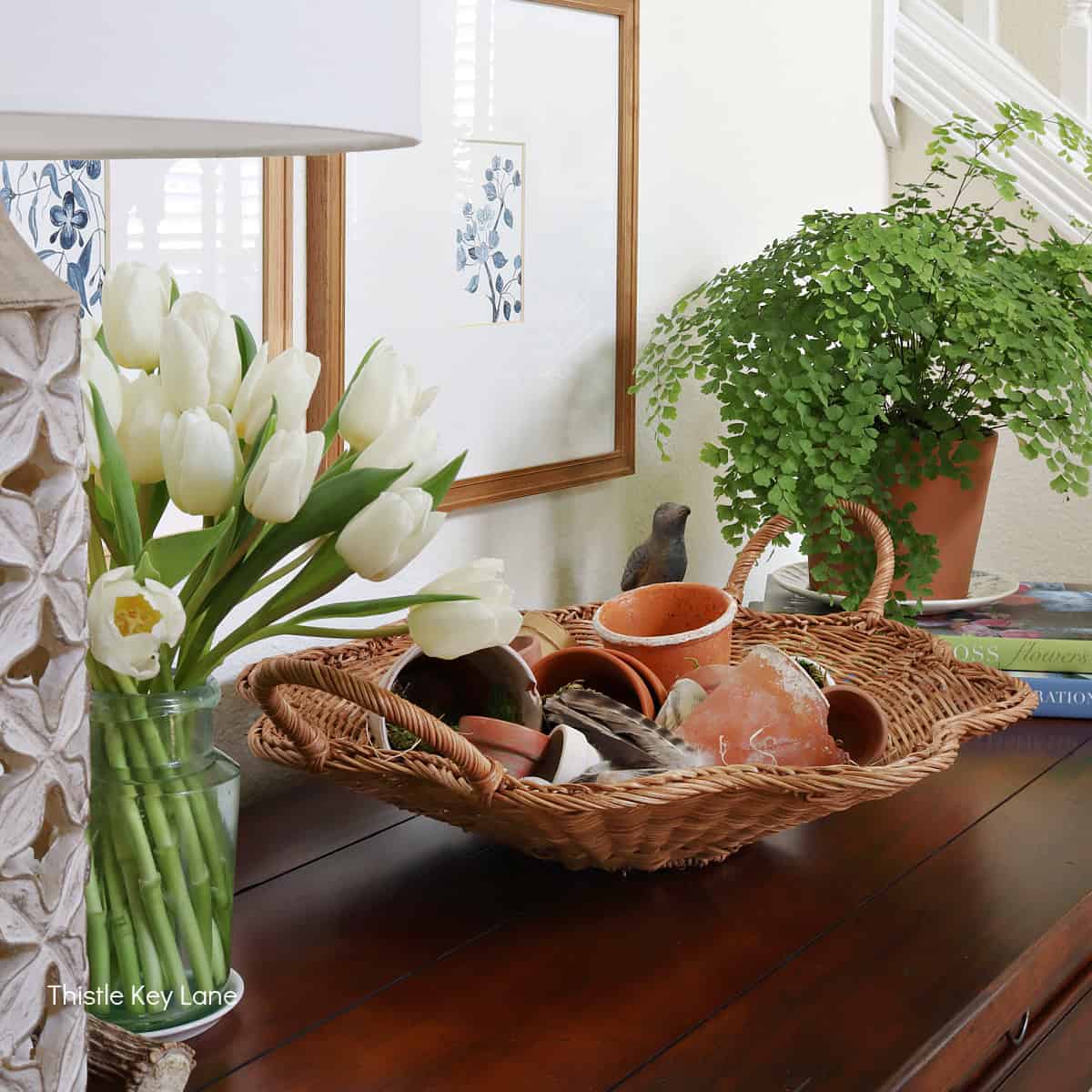 How To Create A Garden Basket Vignette