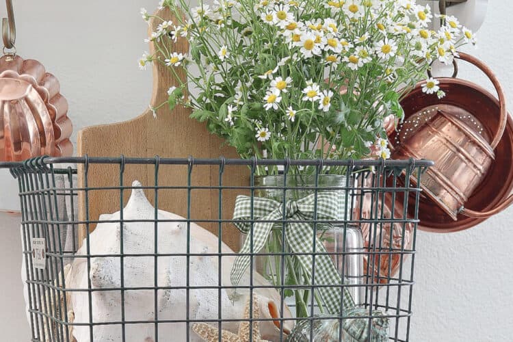 How To Decorate With A Wire Basket