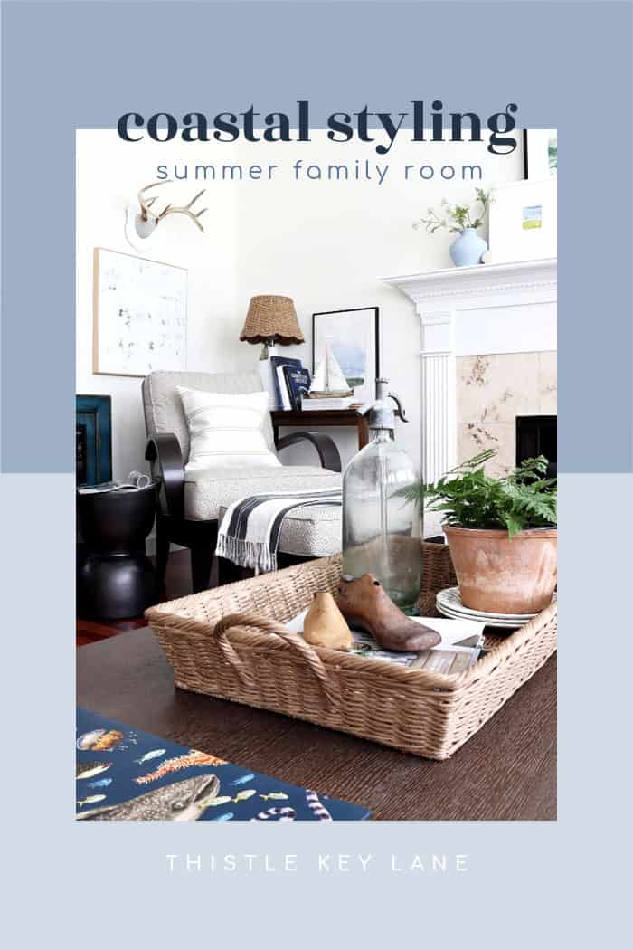Coastal Family Room Styling.