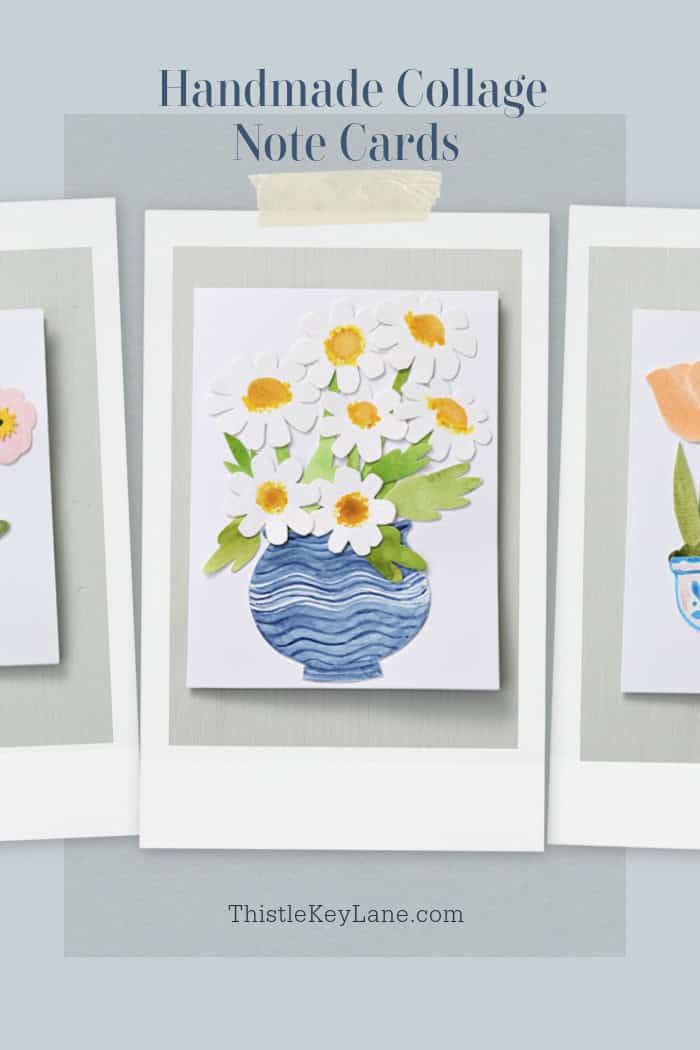 Handmade Collage Note Cards.