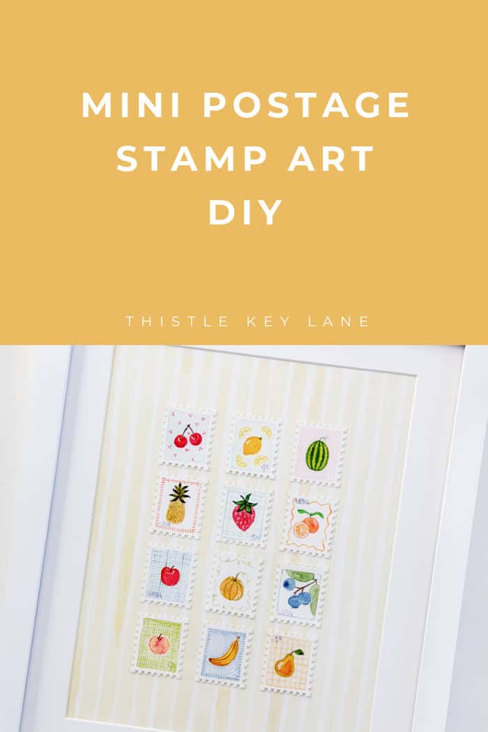 Mini Postage Stamp Art DIY.