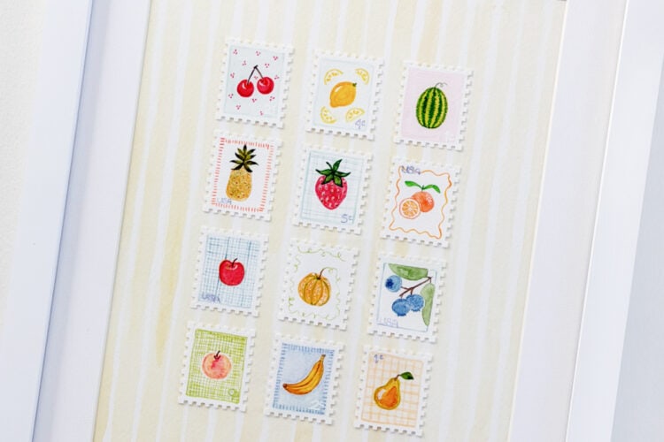 Mini Postage Stamp Art DIY